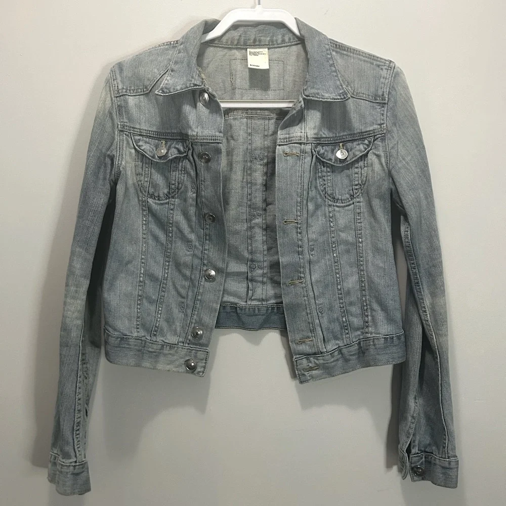Washed Denim Jacket by H&M size 6 - Picture 2 of 8